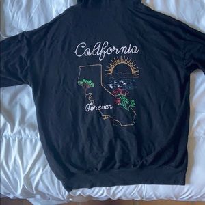 Black over sized hoodie